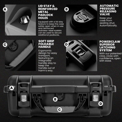 NANUK 925 Waterproof Hard Case with Foam Insert for DJI Avata 2 Fly More Combo - Black - color: Black