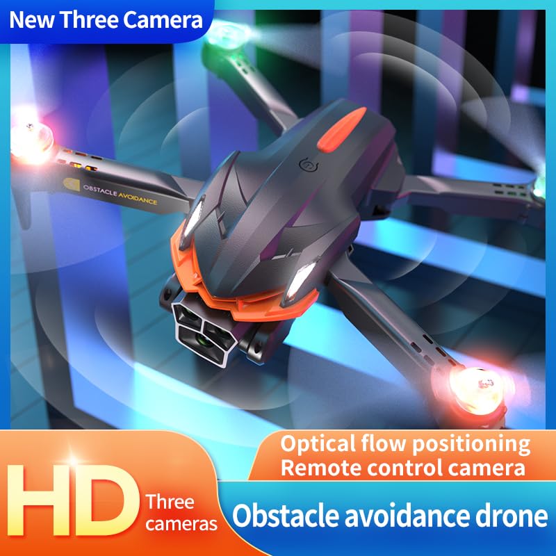 Sonilco X222 Foldable Drone with Dual Camera, ESC Light, 4-Way Obstacle Avoidance, Gesture Control, 360° Roll, 2 Batteries, Optical Flow, Headless Mode – Indoor/Outdoor FPV Drone for Beginners (Ages 14+)