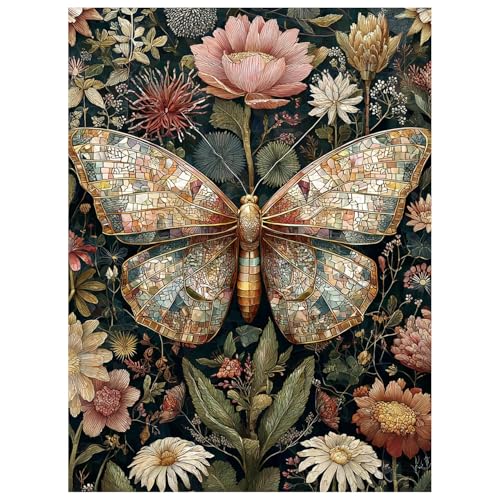 Butterfly Paint by Numbers Kit for Adults, 16x20 inch - color: Butterfly