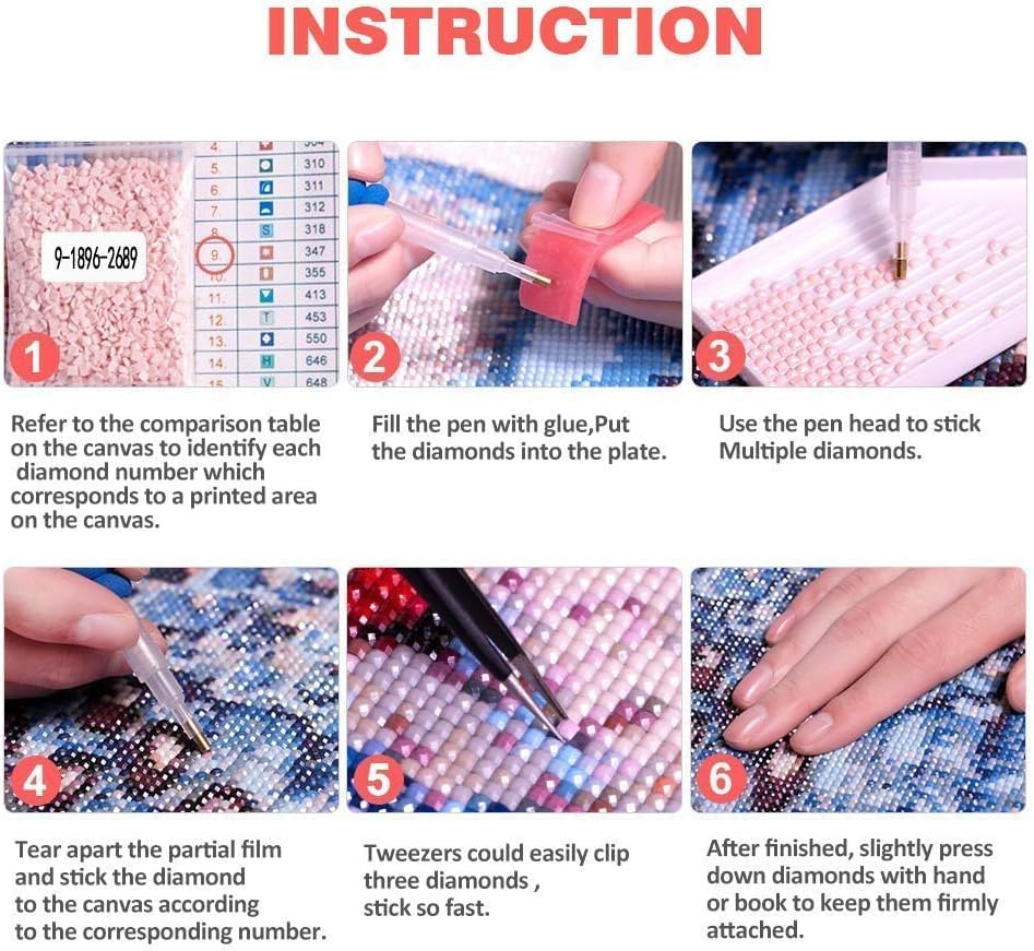WUSARPLY Rustic Flowers Diamond Painting Kits for Beginner Adults - color: YH006