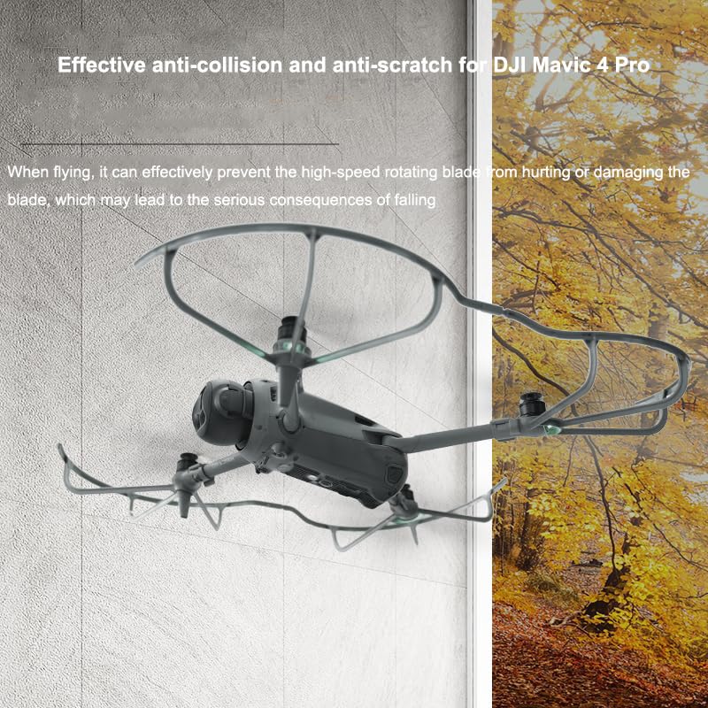 Propeller Guard Protector for DJI Mavic 4 Pro, Anti-Collision Bumper Ring Prop Blade Protective Guard Anti-Shake Paddle Safety Cover Compatible with Mavic 4 Pro Drone