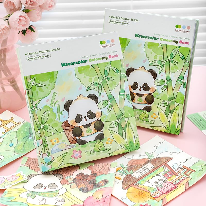 Watercolor Workbooks 200GSM Paper 24 Sheets, 1 Panda - color: Panda
