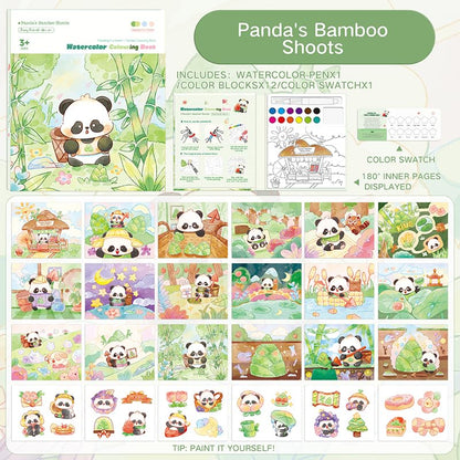 Watercolor Workbooks 200GSM Paper 24 Sheets, 1 Panda - color: Panda