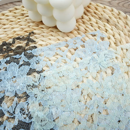 Colorful Textured Fabric Paper(lace mesh, Close to A5 size) - color: lace mesh