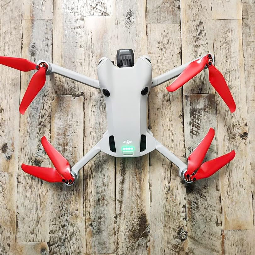 Master Airscrew Stealth Propellers for DJI Mini 3 Pro & Mini 4 Pro - Red, 4 propellers in Set - color: Red
