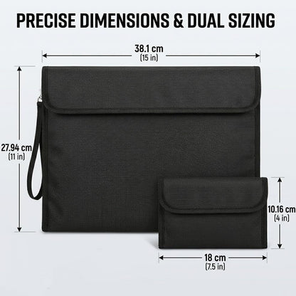 SUREMAX Waterproof Document Bag Set of 2, 15 x 11 in & 7.5 x 4 in